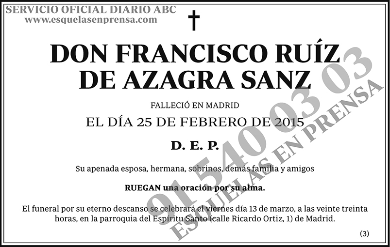 Franscisco de Azagra Sanz